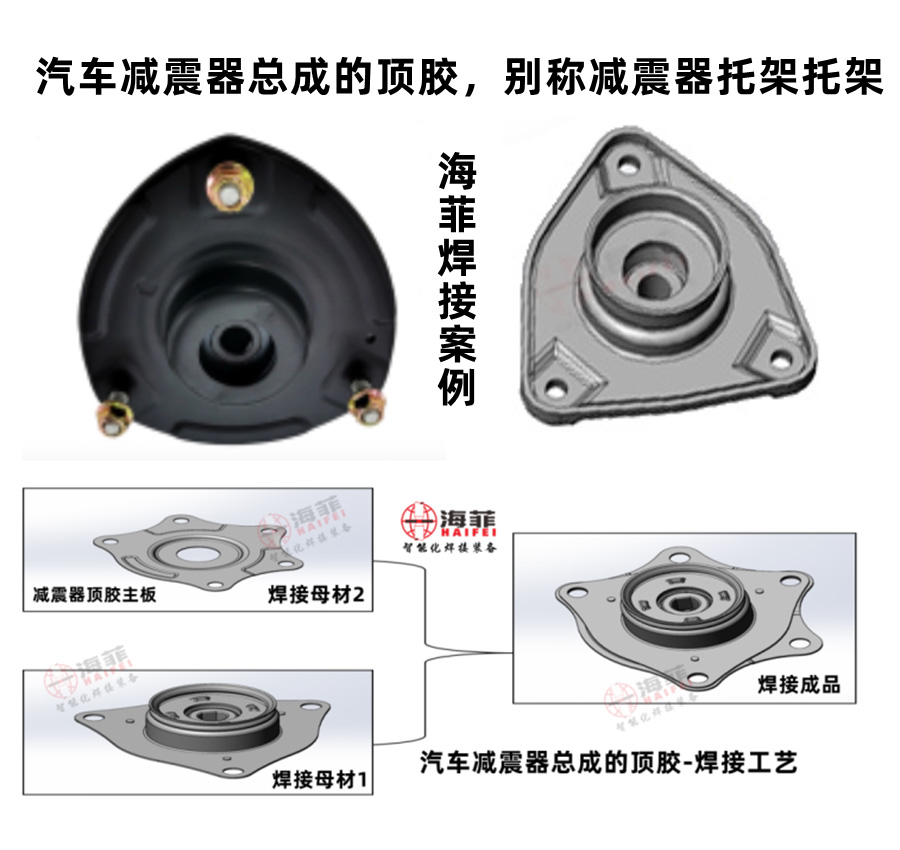 汽车减震器总成顶胶是如何焊接成型的？ 